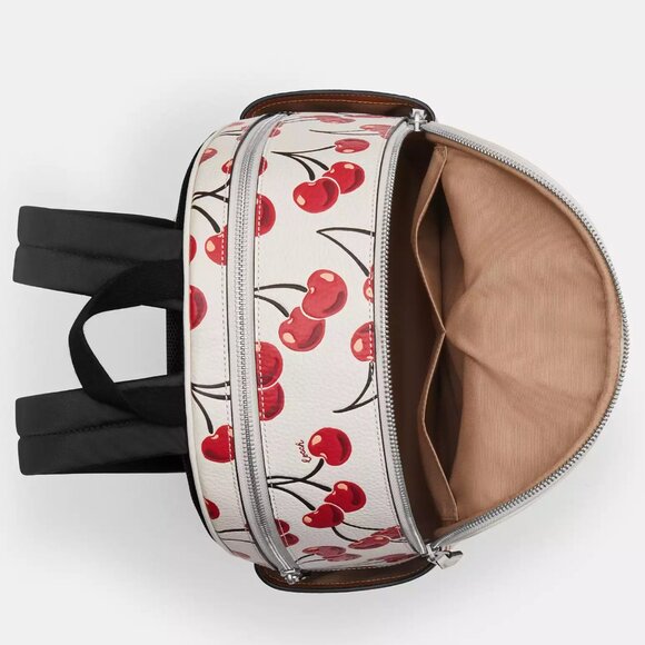 🍒 Coach Court Backpack With Cherry Print - Picture 3 of 8